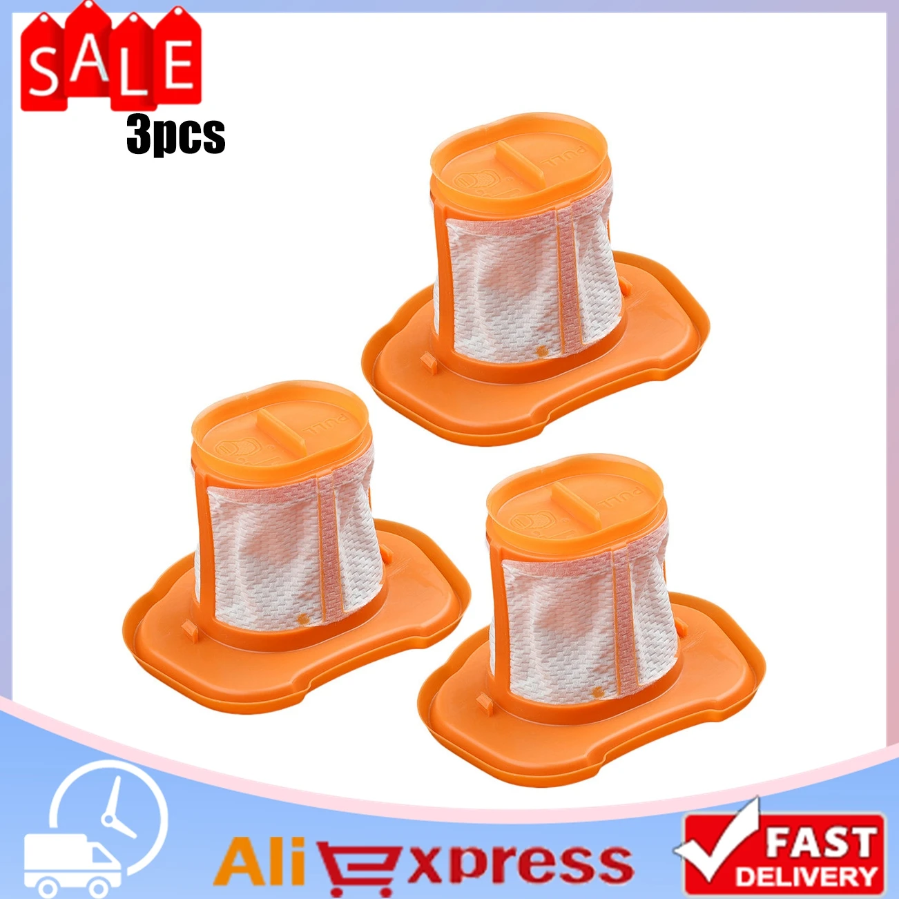 

3Pcs Filters Set For Black Decker N593505 Filter BHHV320 BHHV520 Cordless Handheld Vacuum Cleaner Replacement Accessories
