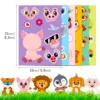 6Sheets Children DIY Puzzle Sticker Games 6 Animals Make A Face Funny Assemble Jigsaw Stickers Kids Educational Toys 2