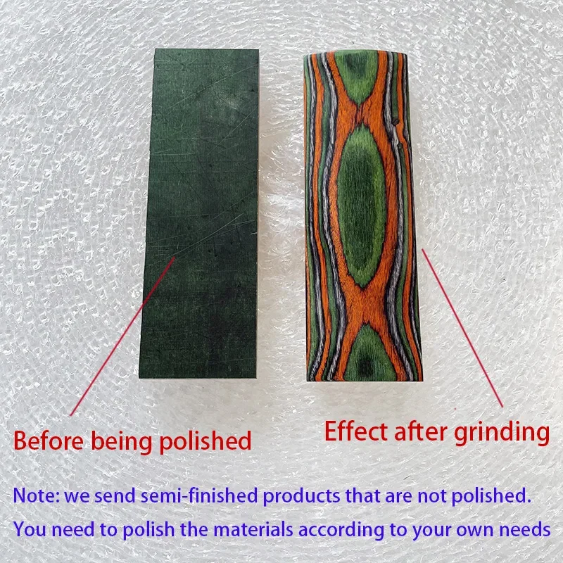 1piece DIY Knife Handles Making Material Wood Blanks Color Wood Handle Parts Grips Slingshot Handle Patch Material 3
