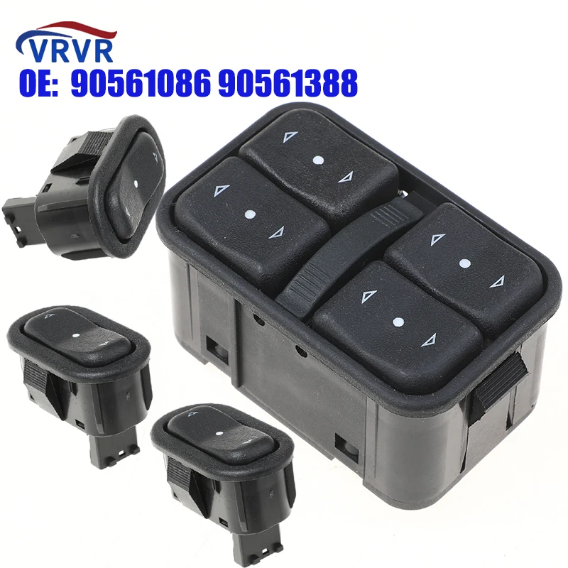 Interruptor Maestro De Ventana Eléctrica Vrvr 90561388, 90561086, 90561086, Para Vauxhall, Opel, Astra G, Zafira A, 90561088-1998
