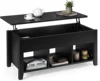 Lift Top Coffee Table, Wood Home Living Room Modern Lift Top Storage Coffee Table w/Hidden Compartment Lift Tabletop Furniture 1