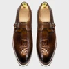 Mens Casual Shoes Genuine Leather Crocodile Pattern Classic Shoe for Men Leather Original Fashion Buckle Monk Strap Sneakers 3