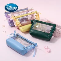 Disney Princess Transparent Lady Cosmetic Bag Girl Trumpet Hand Hold Portable Travel Waterproof Toiletry Bag Storage Bags 1