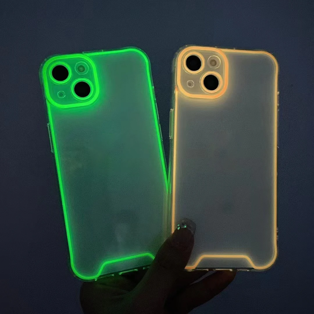 Glow In Iphone 21 Pro Max Case Dteck Clear Luminous Glitter Case