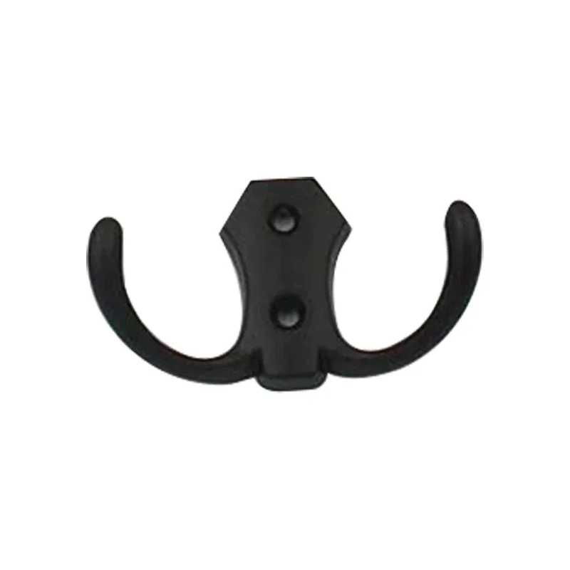 New Zinc Alloy Double Hook Hat-and-Coat Hook Hanger behind the Door Key Bathroom Towel