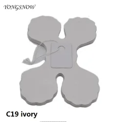 Elegant Four Leaf Clover Paper Garland - Charming Decor for Weddings, Parties, and Celebrations (C19ivory)