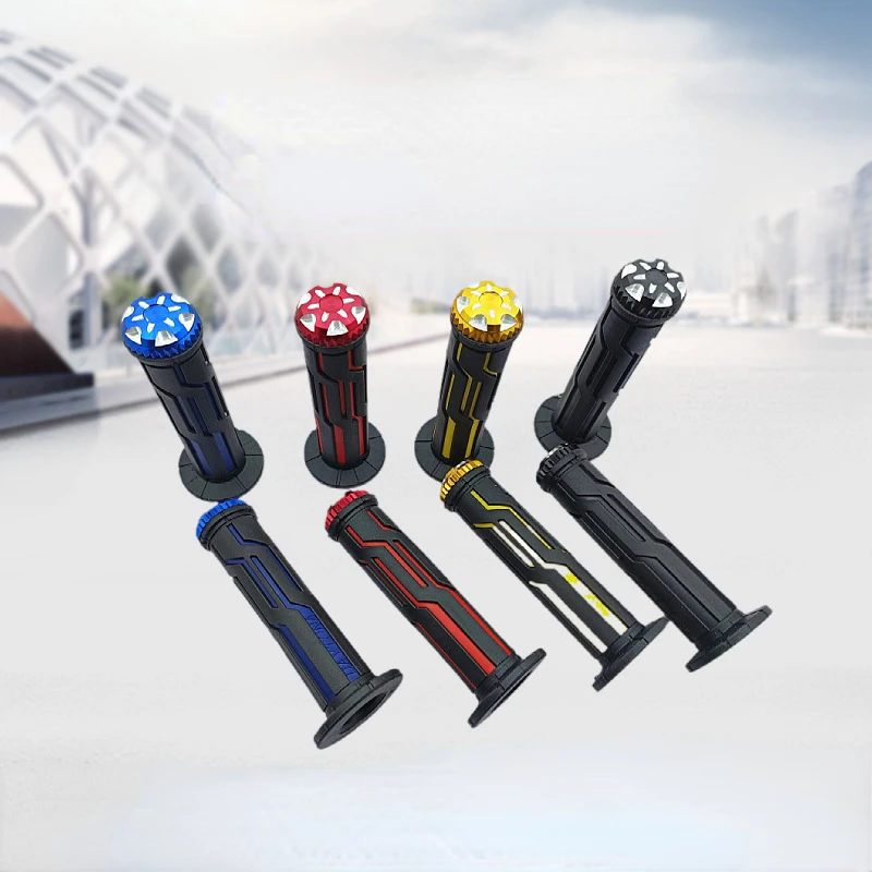 

For KTM YAMAHA Motorcycle Handle Grip Non Slip Rubber Throttle Grip for Motorbike Motocross Off Road E-Bike Scooter Modify