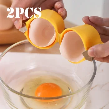 1/2pcs Multifunzionale Guscio D'uovo Apri Palmare Cracker Separatore Strumento Guscio D'uovo Taglierina Facile Aperto Gadget Da Cucina per Uovo Crudo 1