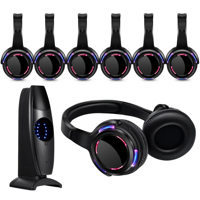 Silent Disco Wireless LED Headphones 1