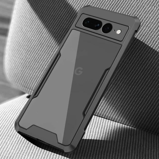For Google Pixel 7A Case For Pixel 7A Cover Hard Clear PC Soft TPU  Shockproof Shell Camera Full Cover Back Funda Pixel 7A - AliExpress