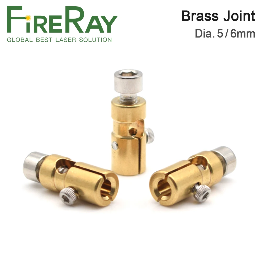 FireRay Brass Joint Inner Dia.5mm 6mm Electrode End Chuck For Xenon Krypton Lamp YAG Laser Welding Machine