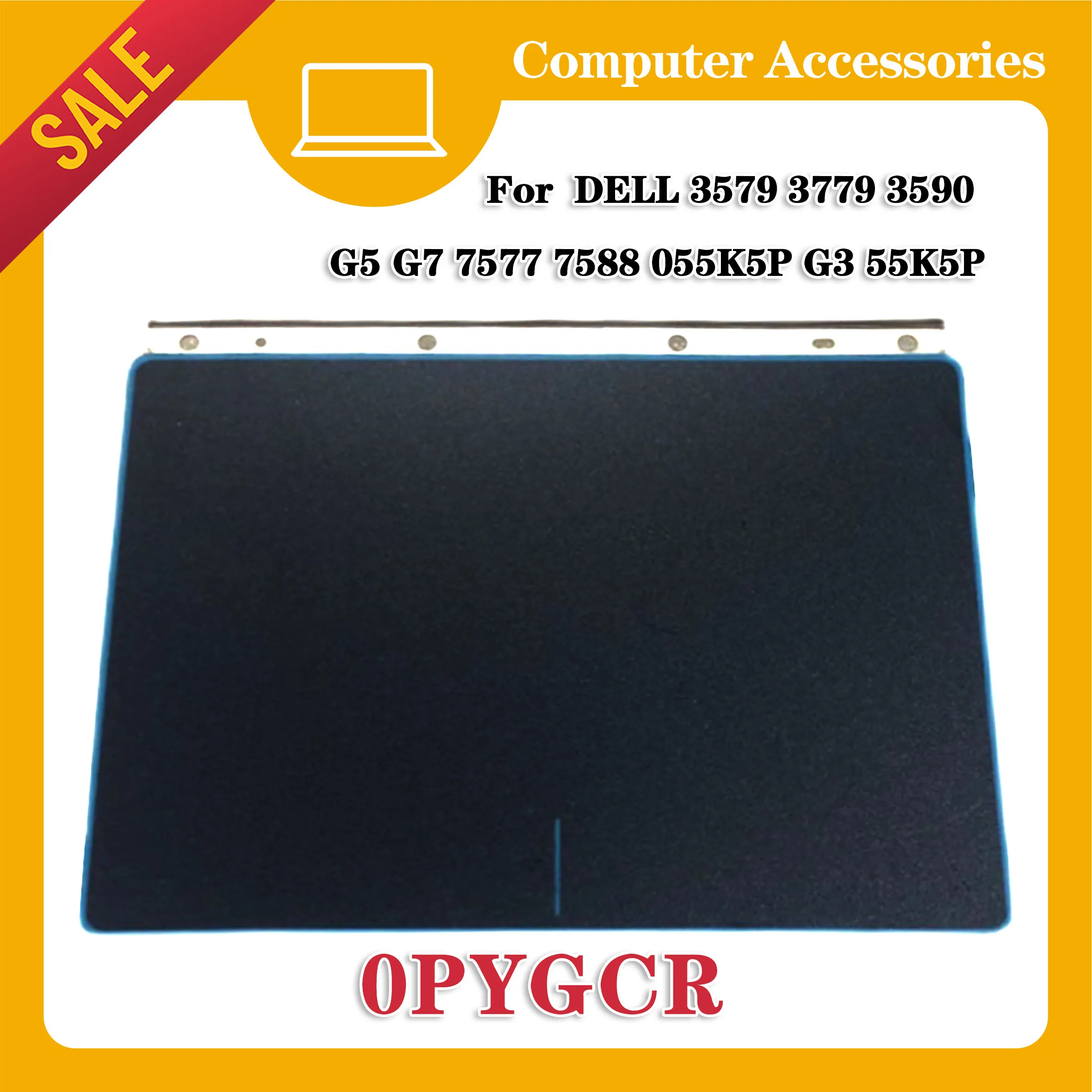 

For DELL 3579 3779 3590 G5 G7 7577 7588 055K5P G3 55K5P Black portable touchpad with blue border