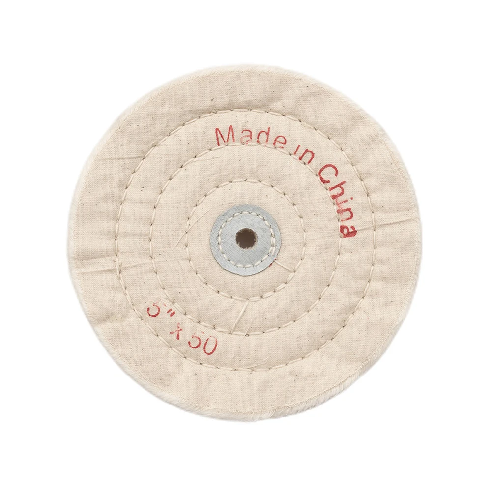 

1 Pc Cloth 5inch 125mm Polishing Wheel Polishing Pad 12mm Bore For Metal Jewelry Wood Grinding Buffing Polisher Accessories