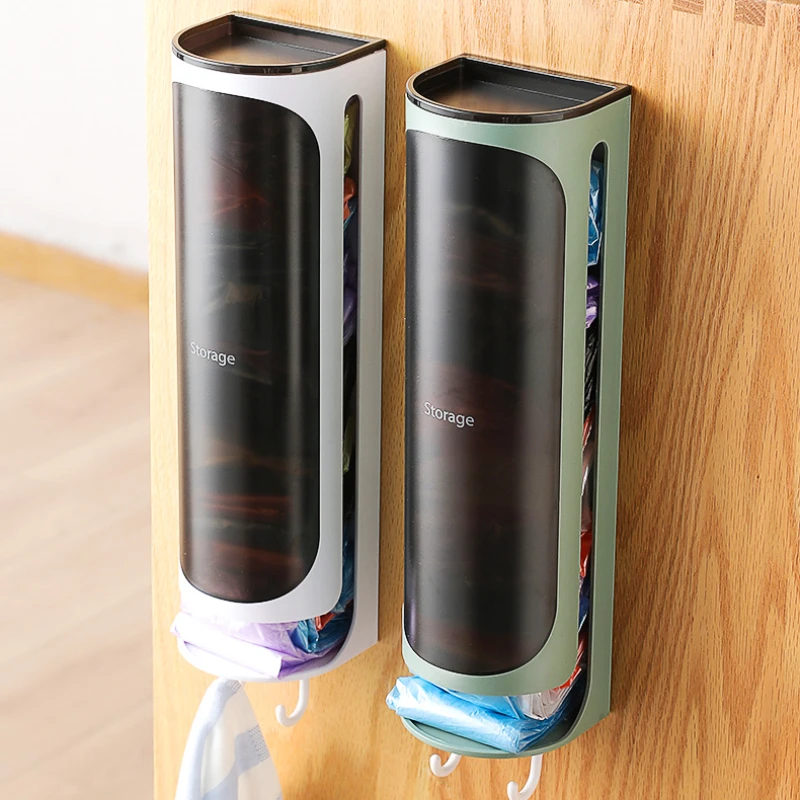 Description Picture 2 of itemWall Hanging Plastic Bag Storage Garbage Bag Storage Box Rack Kitchen Bathroom Garbage Bags Organize Trash Bags Dispenser Box