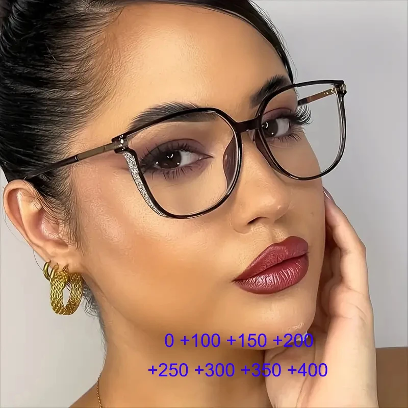 Women Glasses Fashion Cat Eye Reading Glasses For Women Retro Anti-blue Light HD Presbyopia Vintage Prescription Eyewear anti blue light glasses women glasses fashion eyeglasses
