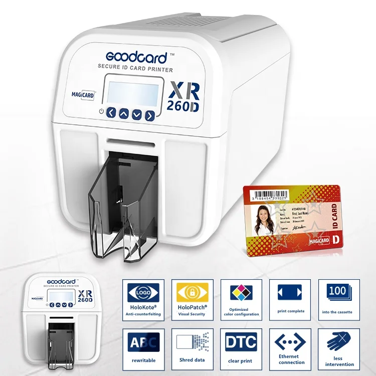 Stampante per carte d'identità in PVC ad alte prestazioni e basso consumo  energetico Goodcard XR260D più affidabile con stampa fronte-retro -  AliExpress