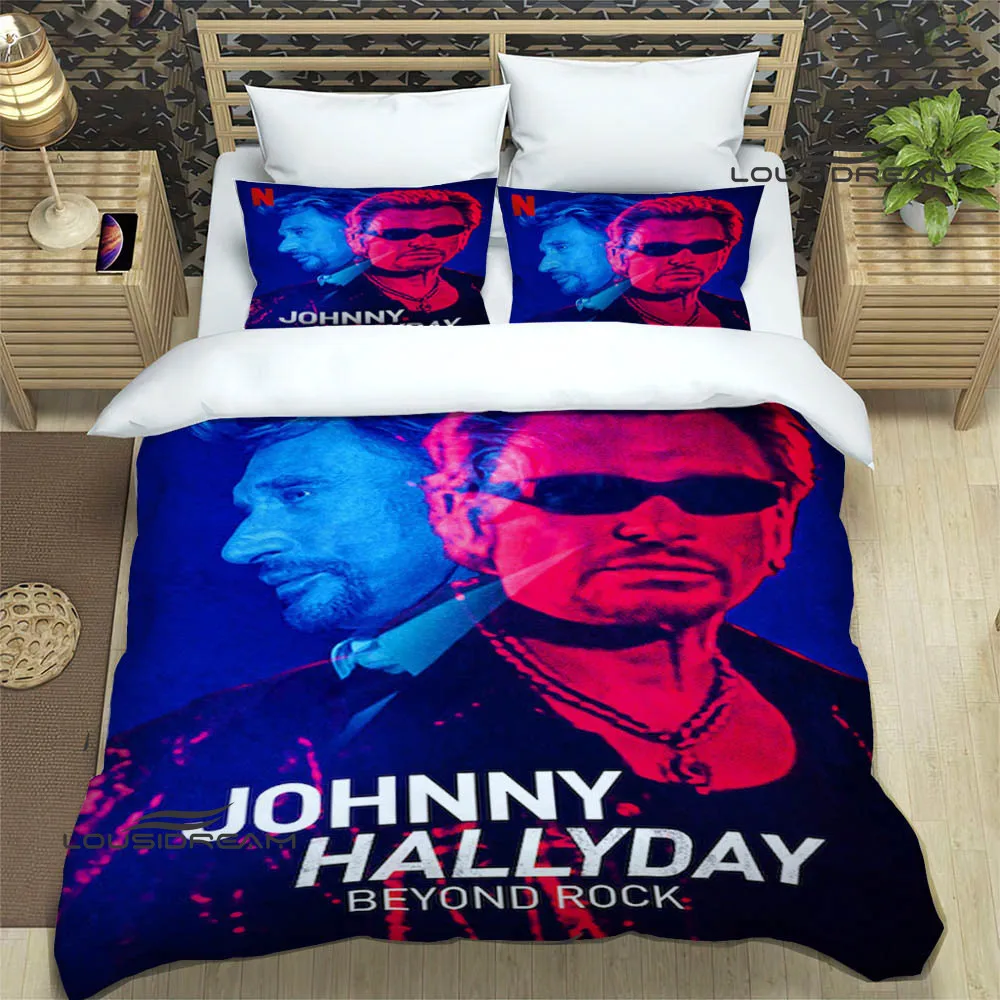 Rock star Johnny Hallyday Bedding Sets exquisite bed supplies set duvet cover bed comforter set bedding set luxury birthday gift 6