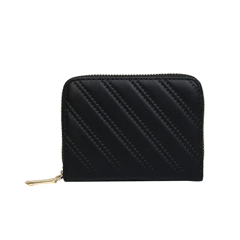 

Japan Simplicity Trend Soft PU Leather Short Wallet Women Zipper Multi-card Position Card Bag Coin Purse Card Wallet Coin Pouch