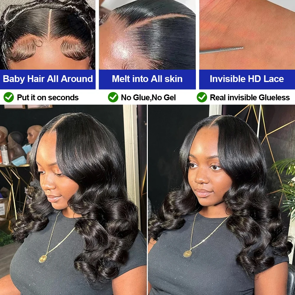 Loose Deep Wave Short Bob Wig 13x4 Body Wave Glueless Wig 100 Human Hair Brazilian 13x6 Hd Lace Frontal Wig For Women Preplucked 5