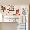 Chinese Style Short Door Curtain Kitchen Partition Noren Izakaya Cuisine Izakaya Sashimi Hanging Pennant Home Decor Drapes 5