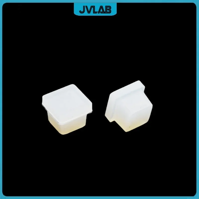 Quartz Cuvette Cell Silicone Cell Cover Glass Cuvette Lid Quartz Cuvette Silicone Stopper For Size 10mm*10mm Cuvettes Resistant Corrosion 10 / PK