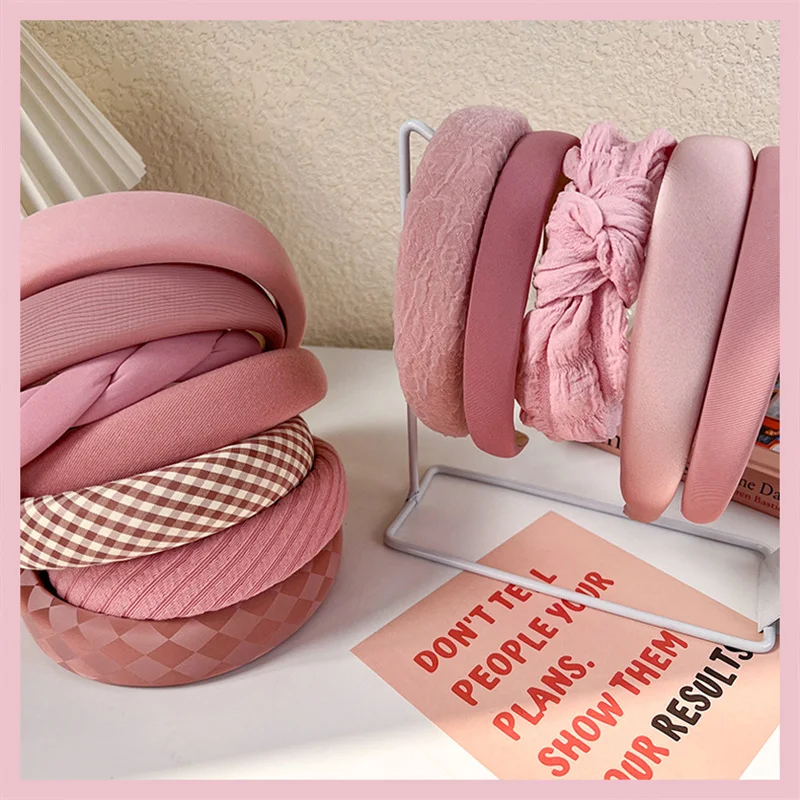 Pink Collection Hair Hoop Hairband Women Fashion Headband