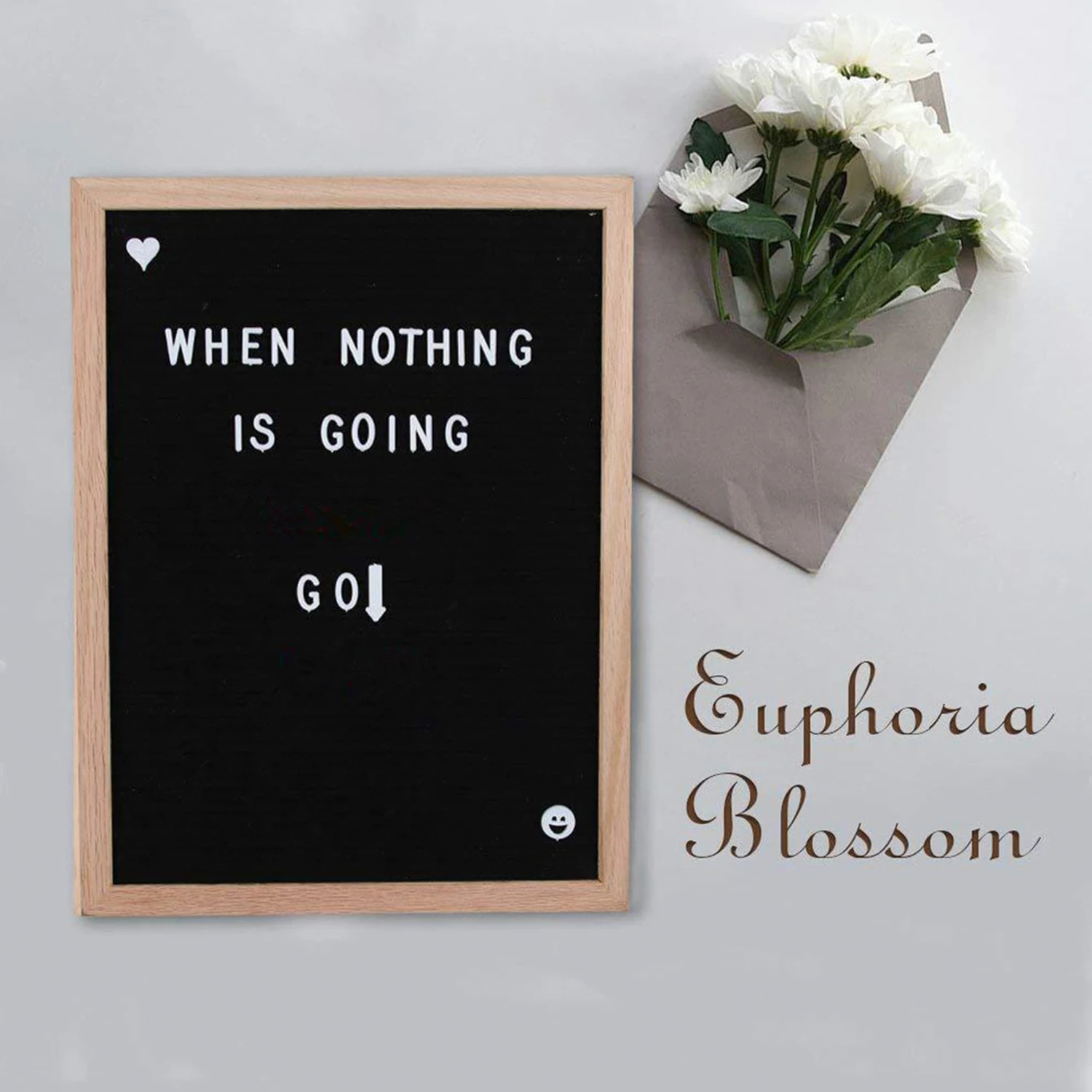 Wooden photo frame props Handmade felt alphanumeric message board photo props home decoration 1PC