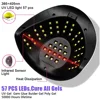 UV LED Nail Lamp 114W Nail Dryer with 4 Timer Settings Quick Drying 57 LEDs Manicure Lamp for Curing All Gel Nail Polish 3