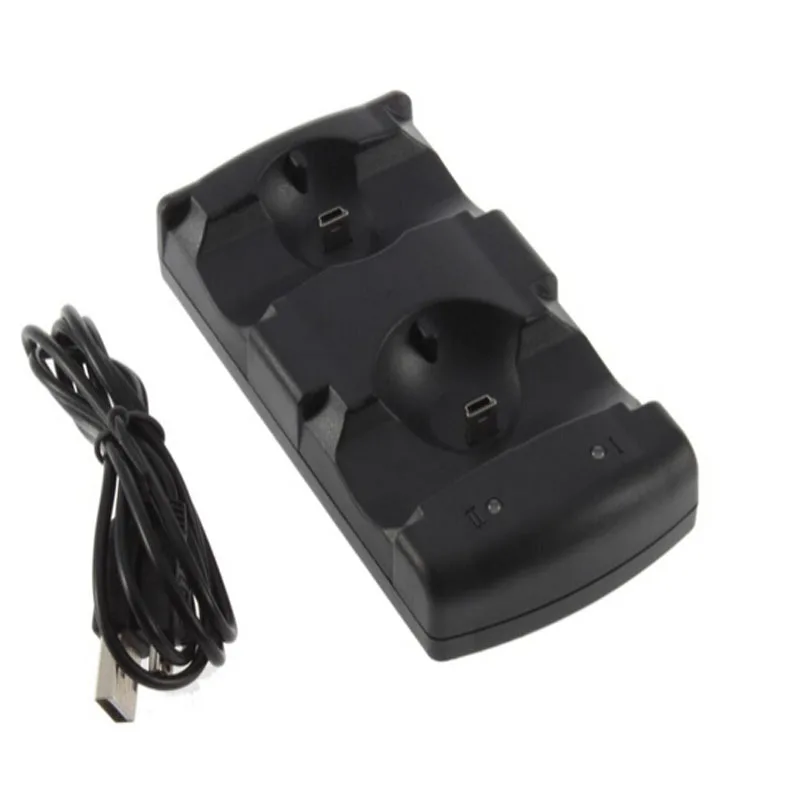Dual Charging Holder Dock Charger Stand +USB Power Cable Cord for Playstation Dualshock 3 PS3 Gamepad Controller Move Navigation