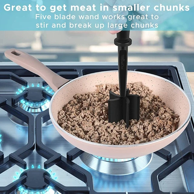 Meat Chopper, Ground Beef Masher, Heat Resistant Ground Beef/Meat Chopper,  Meat Masher & Smasher for Hamburger Meat, Ground Beef, Turkey and More