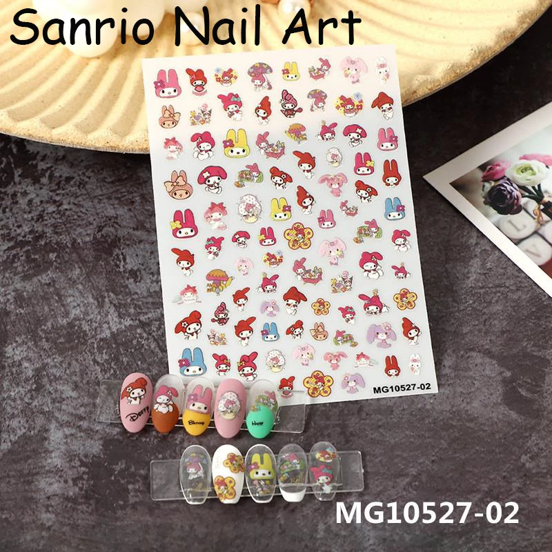 Милые наклейки для ногтей Sanrio милые Мультяшные аниме Моя Мелодия Снупи Сейлор