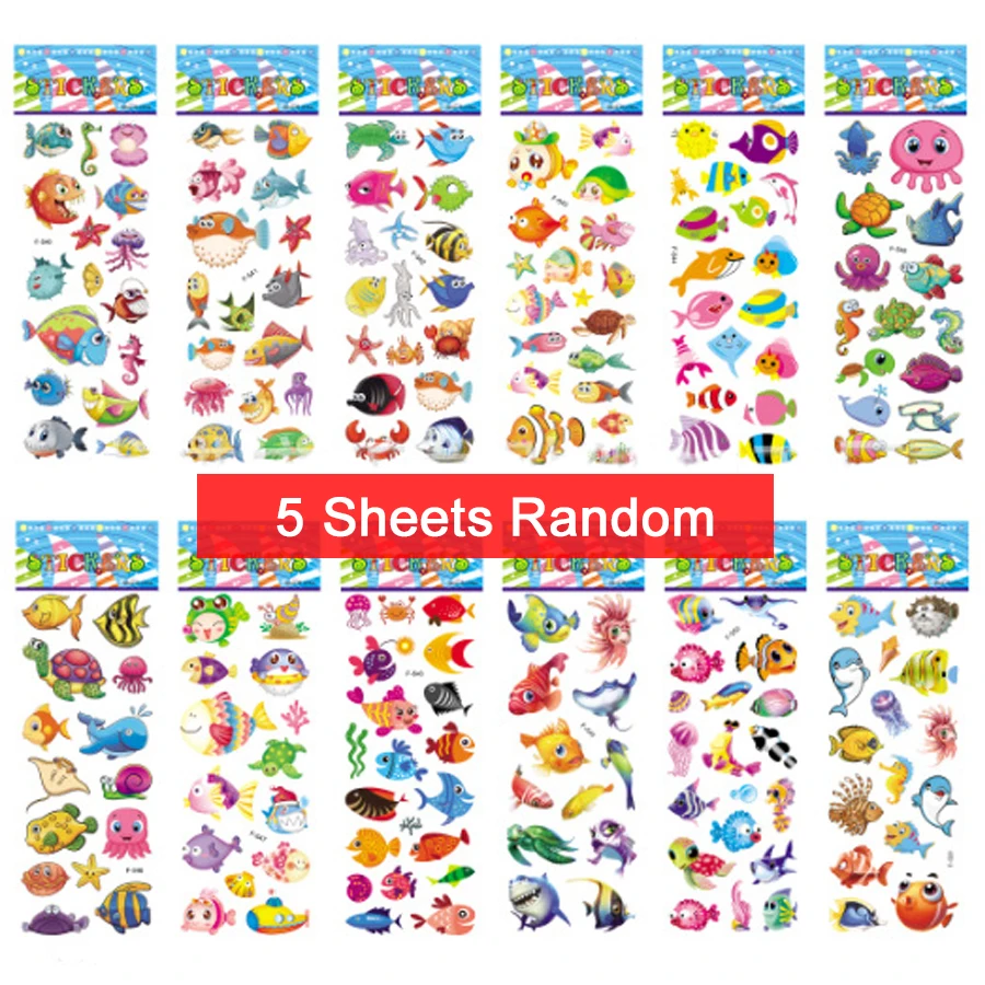 5 KT Fish Stickers