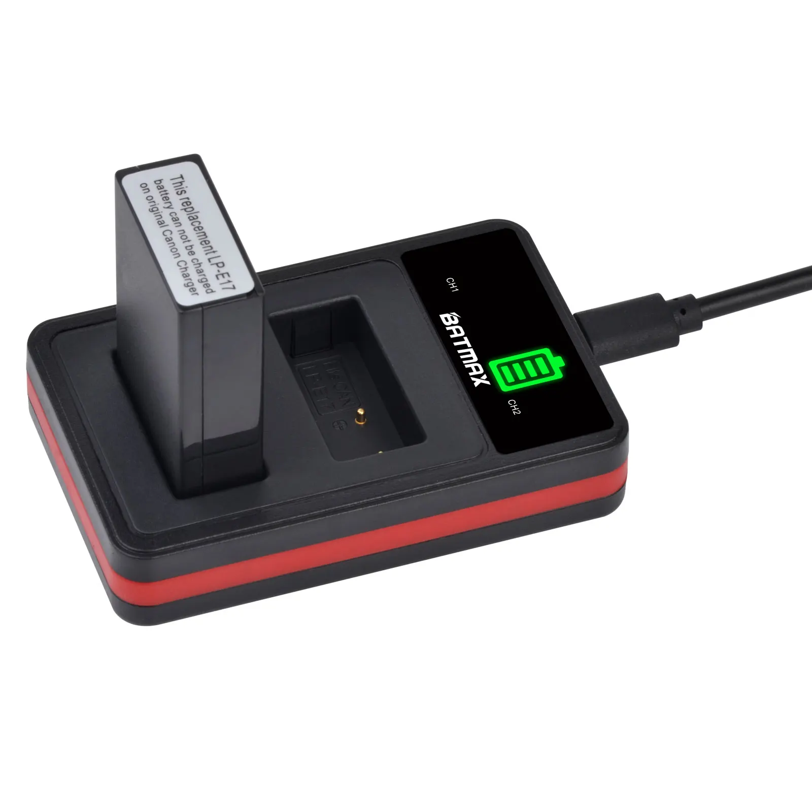 4X LP-E17 LPE17 LP E17 Battery + LED USB Dual Charger with Type C for Canon EOS RP, Rebel SL2, SL3, T6i, T6s, T7i, M3, M5, M6 rechargeable battery camera battery camera battery charger rechargeable battery charger