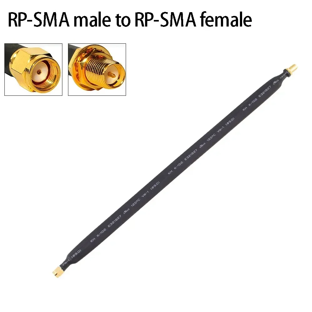 Coaxial Extension Pigtail 25cm Flat RP-SMA Male To RP-SMA Female WiFi Adapters 802.11ac 802.11n 802.11g 802.11b Coaxial Cable coaxial pigtail