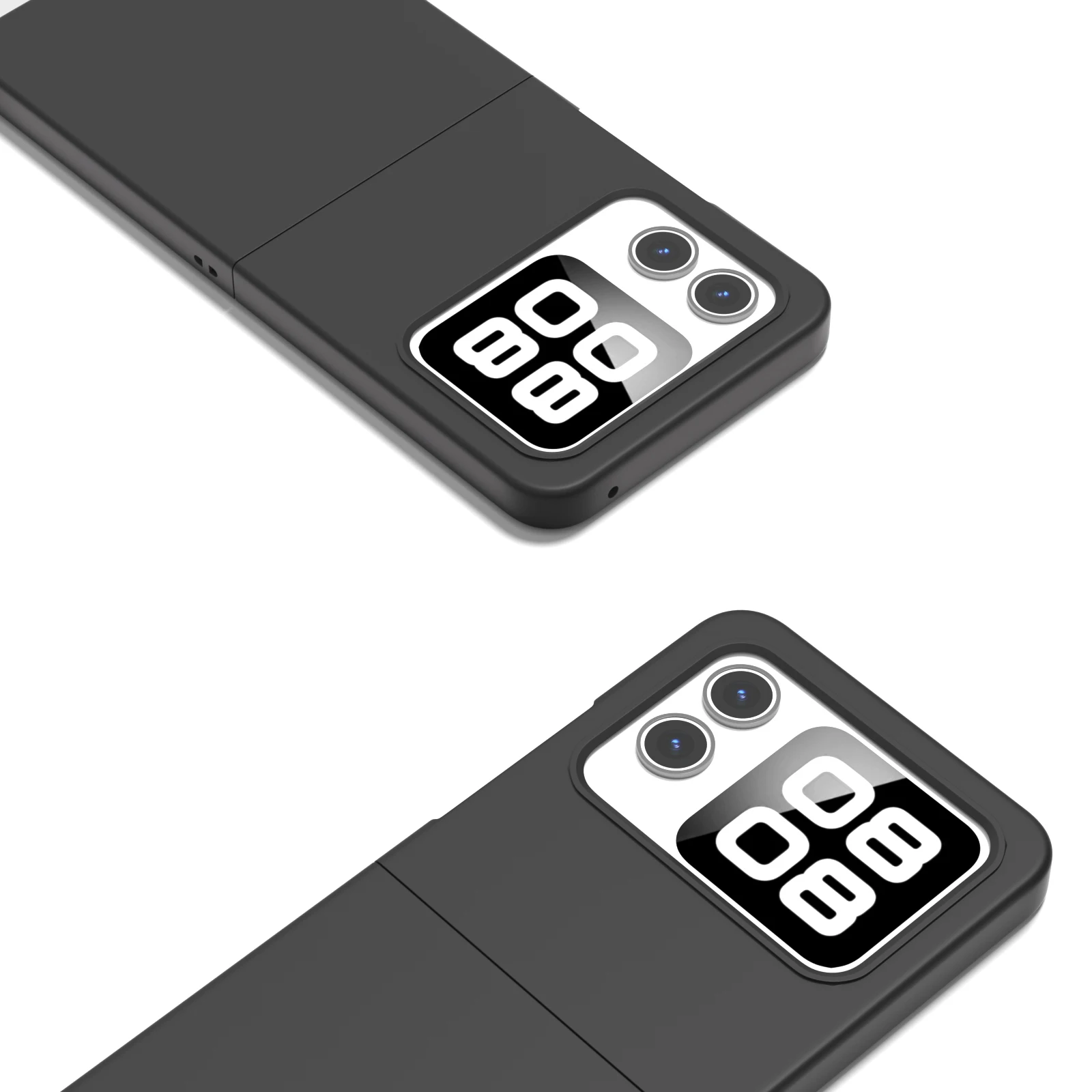 Ultra-Thin Soft Touch Silicone Case for Foldable Phones - Super Slim Protective Cover with Anti-Fouling Hard PC Back