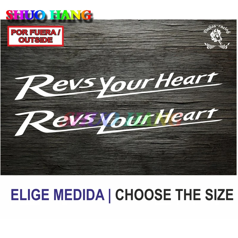 Adesivo Vinilo Decalcomania Vinile Aufkleber Adesivi Autocollant Revs Your Heart Yamahs Casco Moto Personalitycar Sticker Pvc