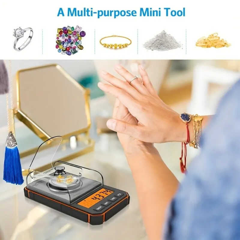 Professional Jewelry Scale 50g Electronic Display Precision Mini Pocket Digital Milligram Scales 1pc jewelry scale