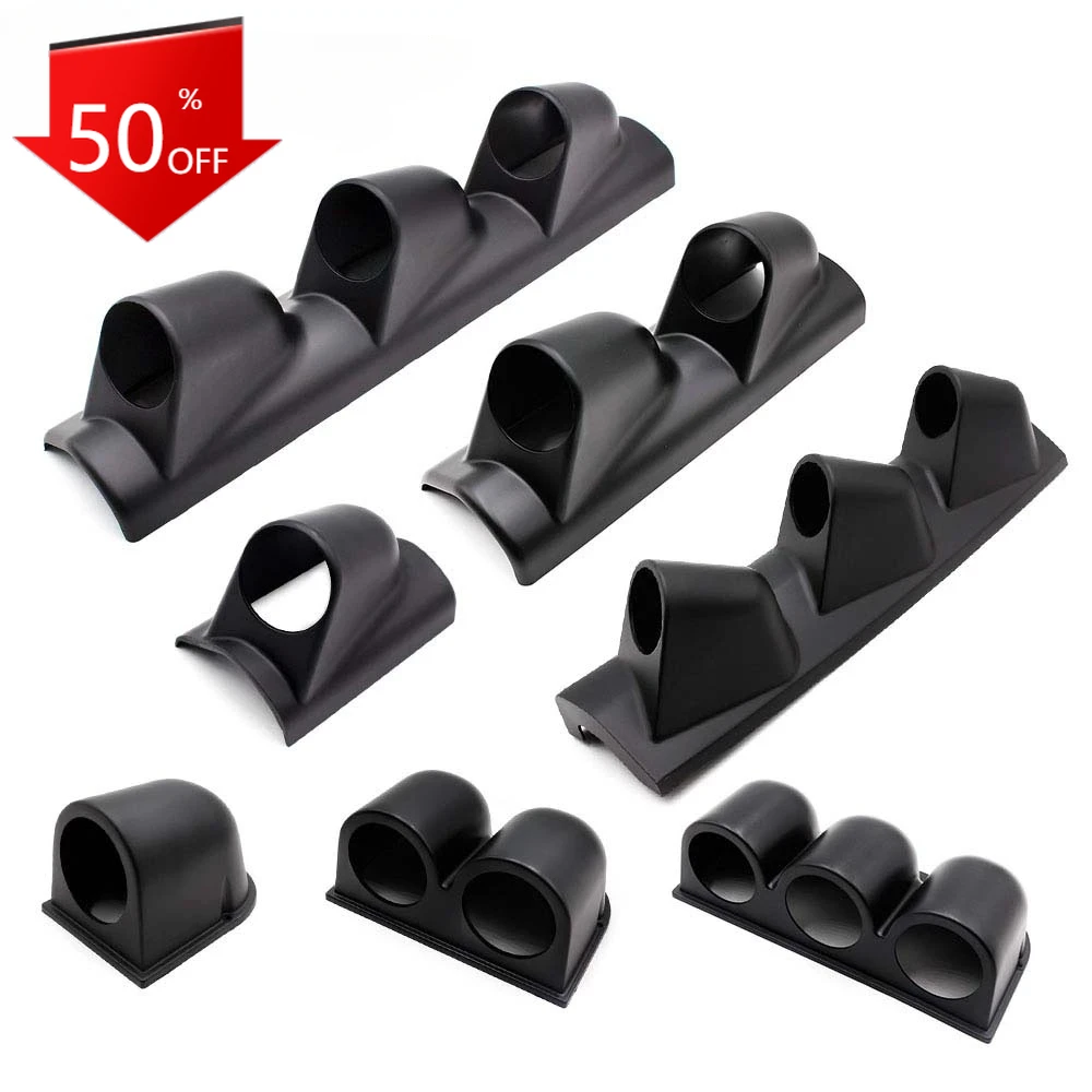 Gauge 2 52mm Universal Black Single/Double /Triple Left/Right Hand Holes Dash Gauge Meter Pod Mount Holder