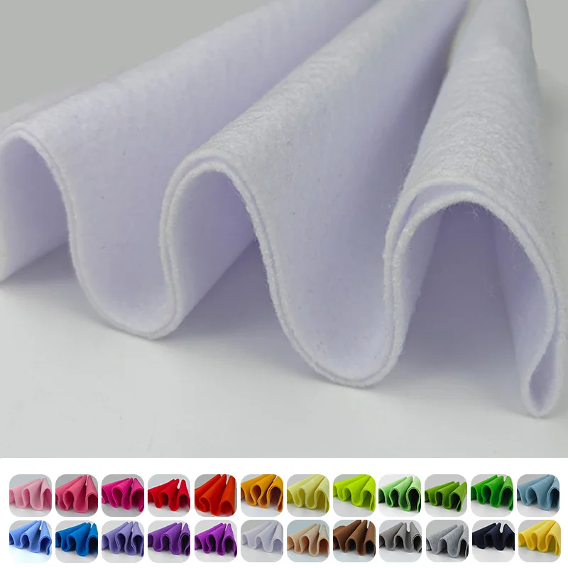 0,5/1 Yard Filzstoff, mit einer Dicke von 1,4 Millimeter, weicher und langlebiger handgefertigter DIY-Filzstoff, Filzplatte – Detail 5