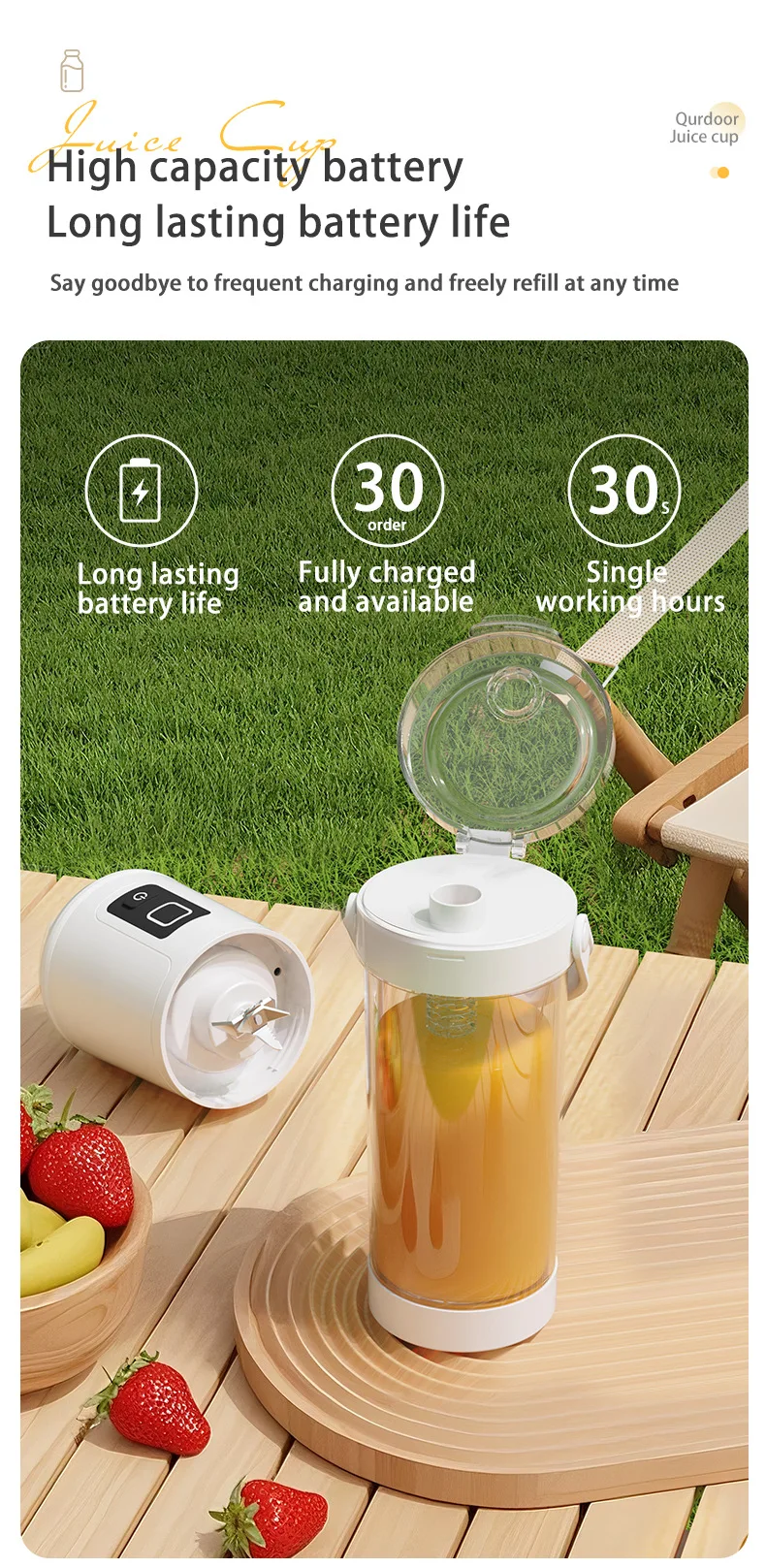 Tragbarer Elektrischer Mixer Für Shakes Und Smoothies_voghion.com
