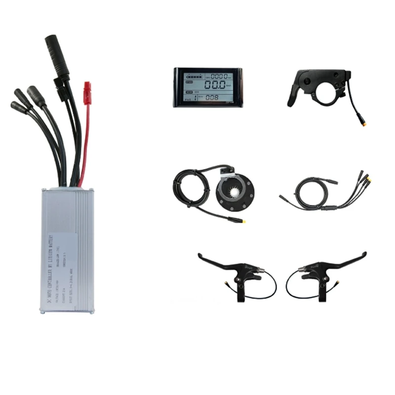 

JN25A Controller Kit Electric Scooter Ebike Controller Kit SW900 Display Sine Wave Controller 36/48V 25A 750W