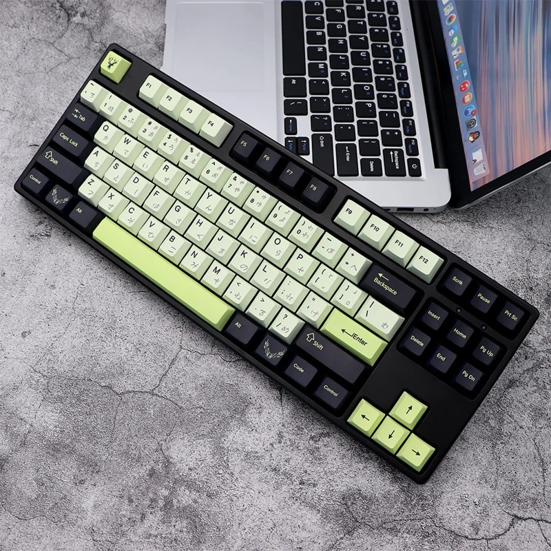 

136 для клавиш с изображением животных, колпачки для ключей, японские колпачки для ключей для GMMK механическая клавиатура