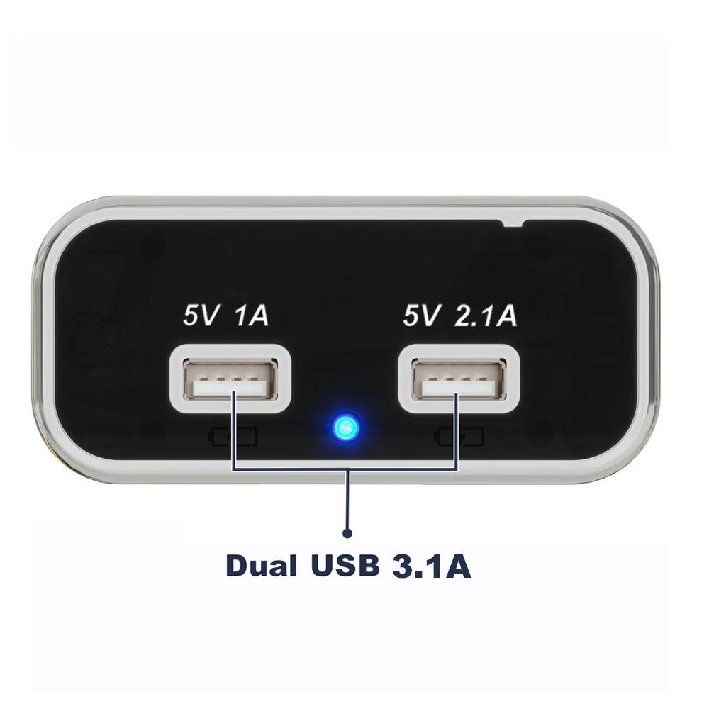 Auto Dual USB Ladebuchse 3.1A 2-Port Steckdose 12V-24V USB