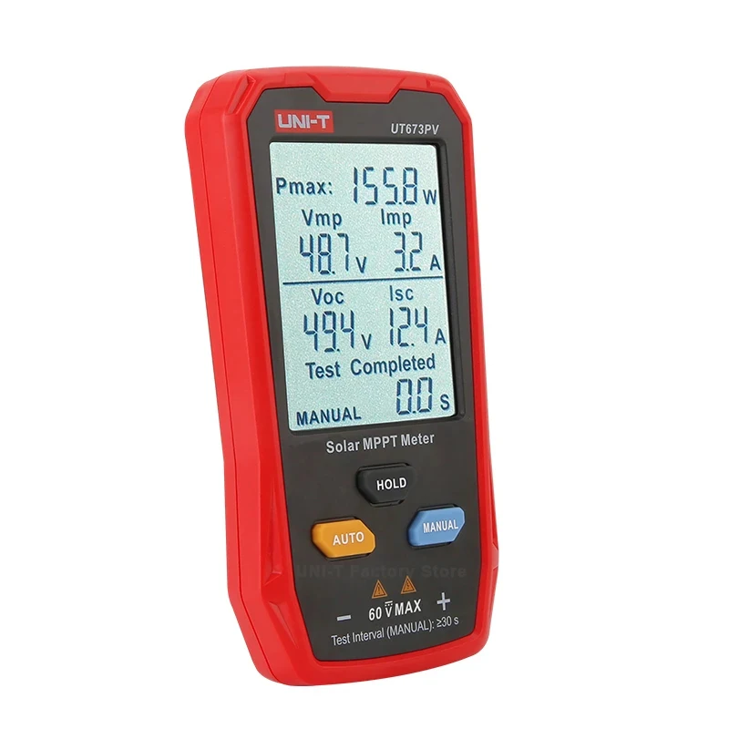 UT673PV Solor MPPT Meter Photovoltaic Maximum Power Tester Peak Open Circuit Voltage Short Circuit Current Pmax Lmp Voc Lsc Test solar power tester