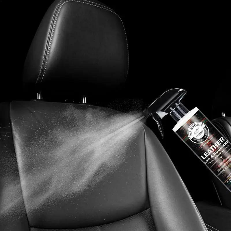 

473ml Car Leather Spray Natural Synthetic Pleather Car Leather Cleaner Interiors Furniture Boots Car Spray For Faux Leather