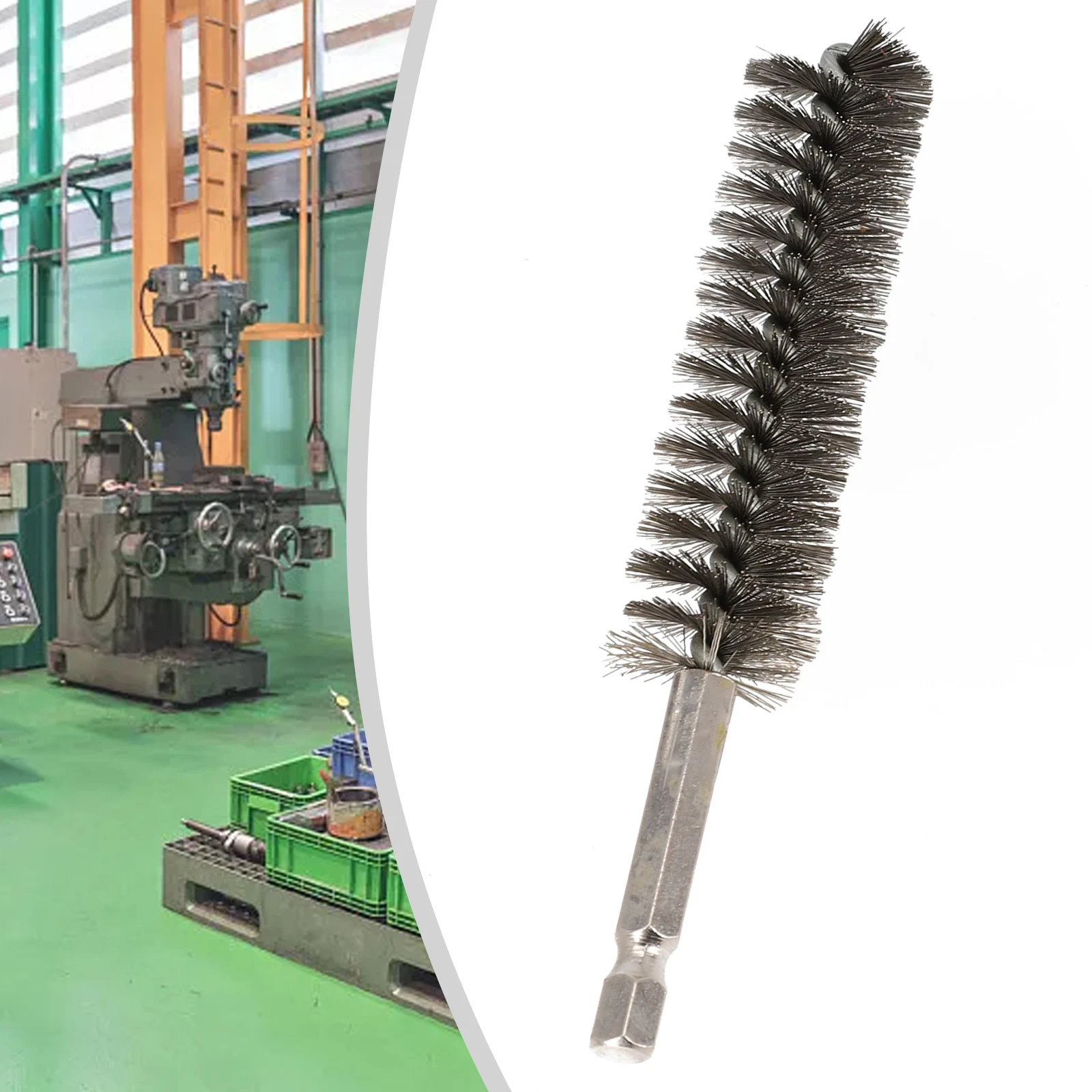1pc 9-25mm Stainless Steel Drilling Brush Wire Tube Machinery Cleaning Brush Rust Cleaner For Electric Drill Impact Tool 5