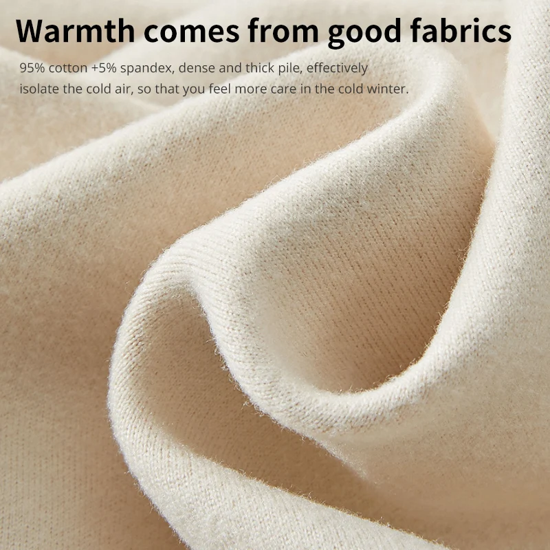 Thermal Underwear Set Man Winter Face Sanding Double Warmth Slim Body High Elasticity Comfortable Breathable
