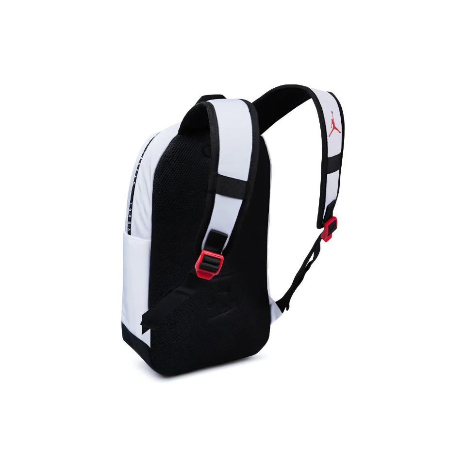 Original Air Jordan Backpack White Flower Grey School Laptop Zipper Bag Unisex Casual Large-capacity Size JD2233029GS-001