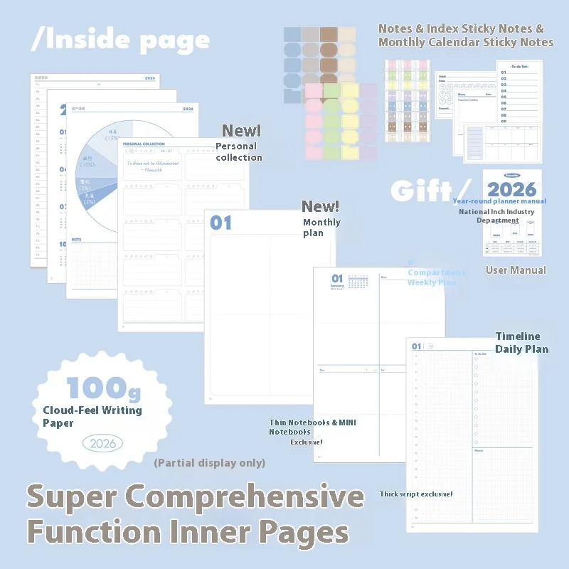 Enhanced Productivity Planner Notebook with Annual, Weekly, and Monthly Agenda & To-Do Lists