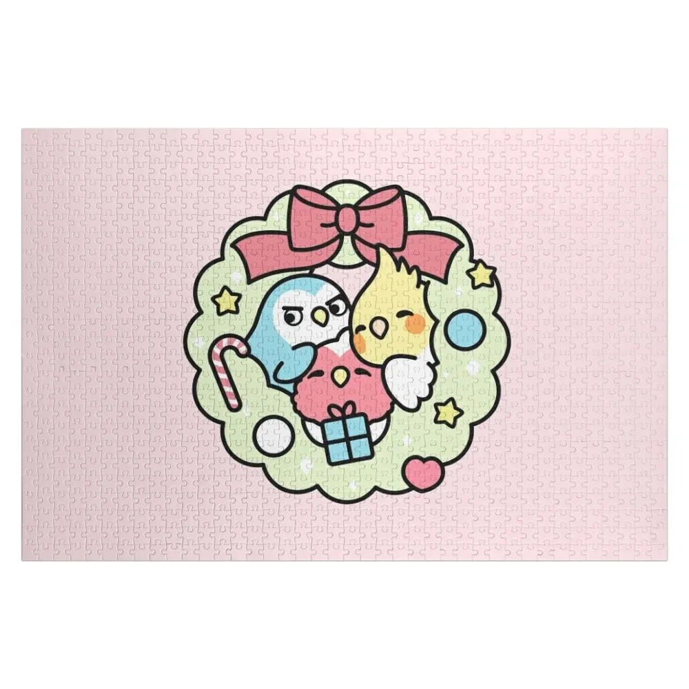 Chubby Bird Adventures Christmas Wreath Jigsaw Puzzle Customized Toys For Kids Customized Photo Puzzle